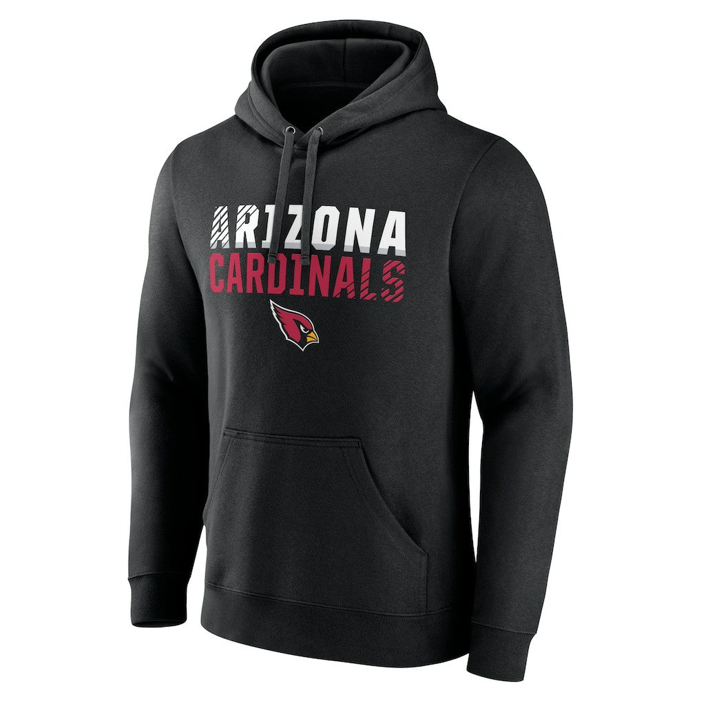 Arizona Cardinals Fade Out Fitted Pullover Hoodie - Black - NFL