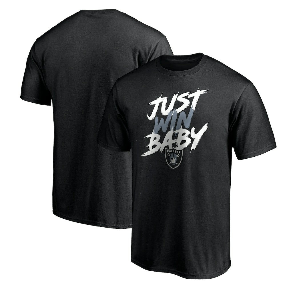 Las Vegas Raiders Just Win T-Shirt - Black - NFL