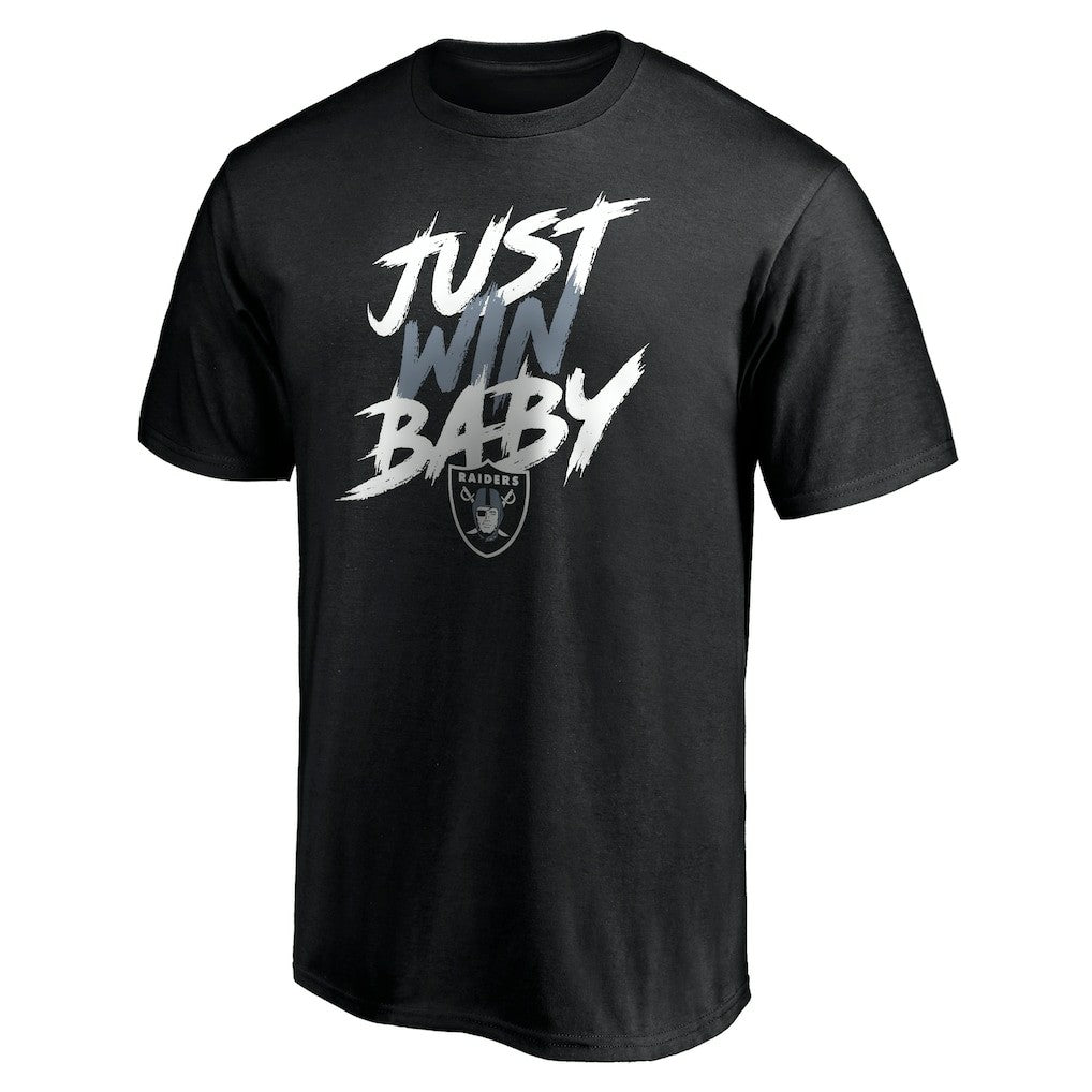 Las Vegas Raiders Just Win T-Shirt - Black - NFL