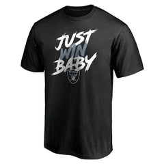 Las Vegas Raiders Just Win T-Shirt - Black - NFL