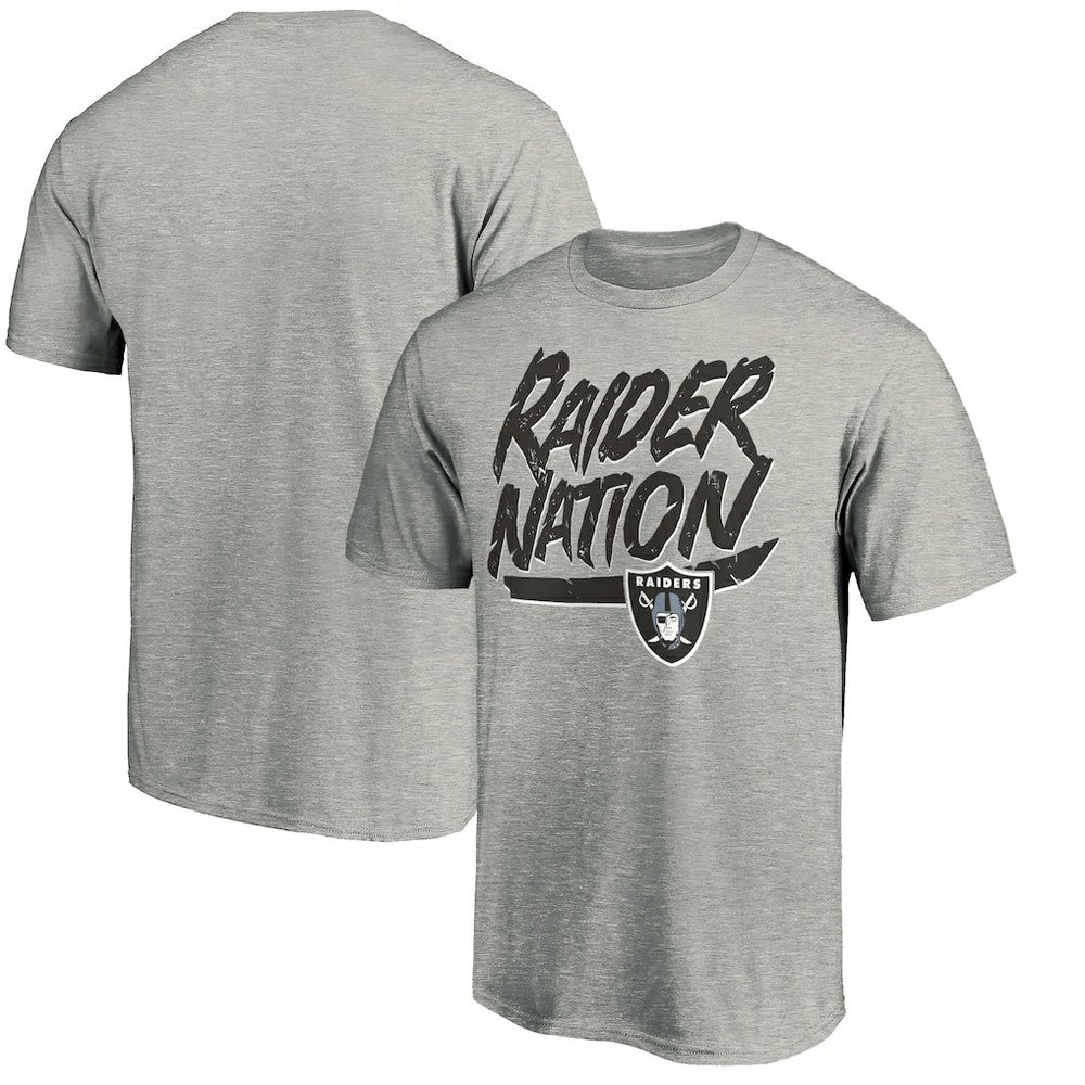 Las Vegas Raiders Hometown Collection Raider Nation T-Shirt - Heathered Gray - NFL
