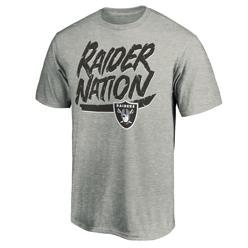 Las Vegas Raiders Hometown Collection Raider Nation T-Shirt - Heathered Gray - NFL