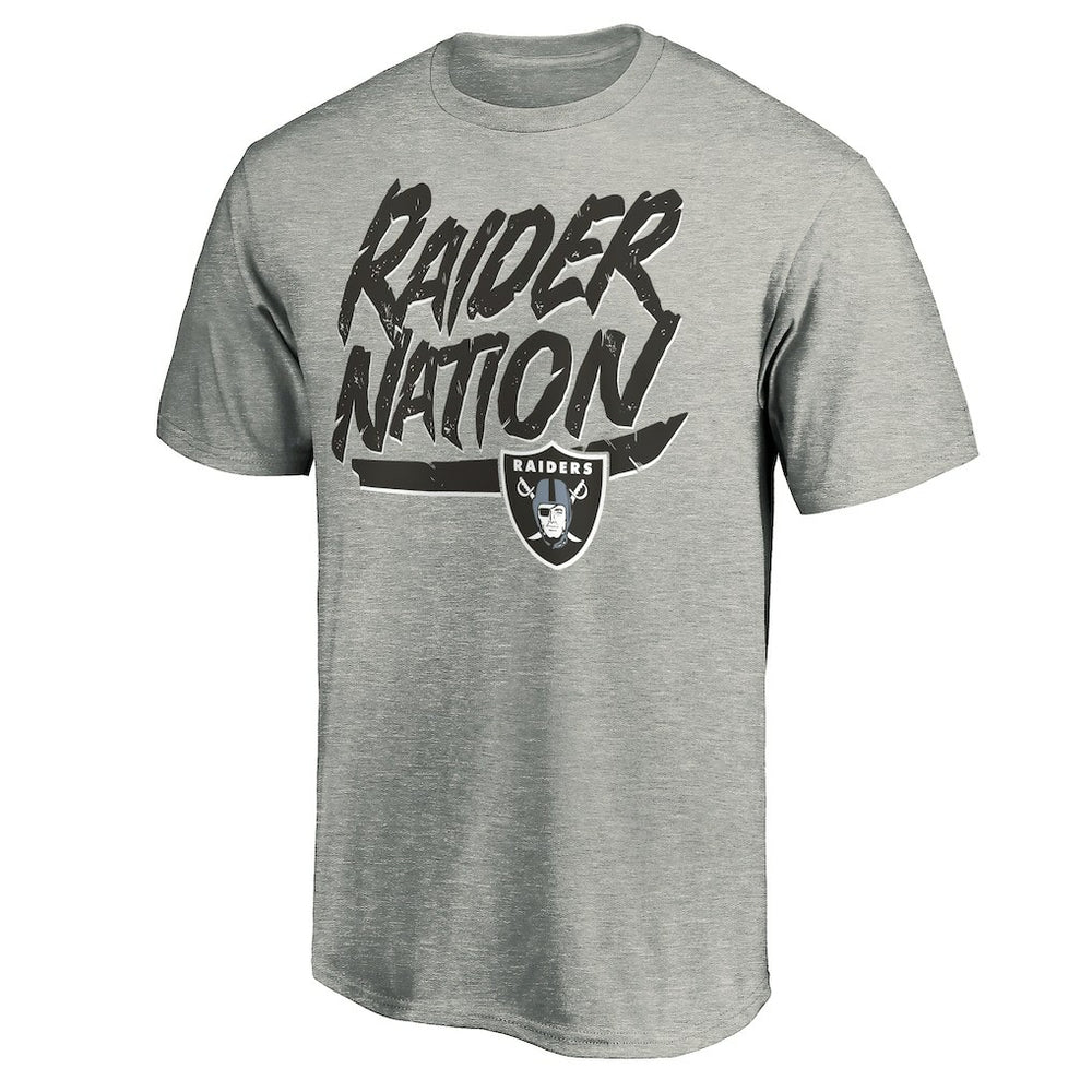 Las Vegas Raiders Hometown Collection Raider Nation T-Shirt - Heathered Gray - NFL