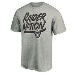 Las Vegas Raiders Hometown Collection Raider Nation T-Shirt - Heathered Gray - NFL