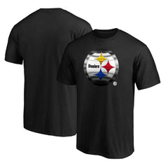 Pittsburgh Steelers Midnight Mascot Team Logo T-Shirt - Black - NFL