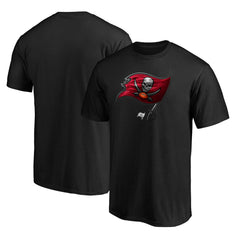 Tampa Bay Buccaneers Midnight Mascot Team Logo T-Shirt - Black - NFL
