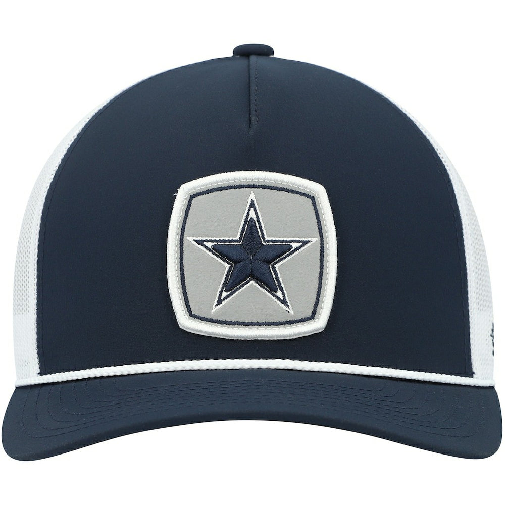 Dallas Cowboys HOOey Star Patch Rope Trucker Snapback Hat - Navy/White - NFL