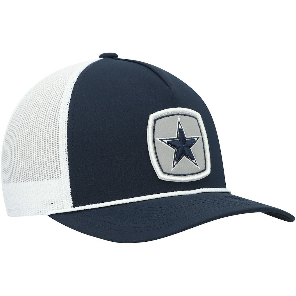 Dallas Cowboys HOOey Star Patch Rope Trucker Snapback Hat - Navy/White - NFL