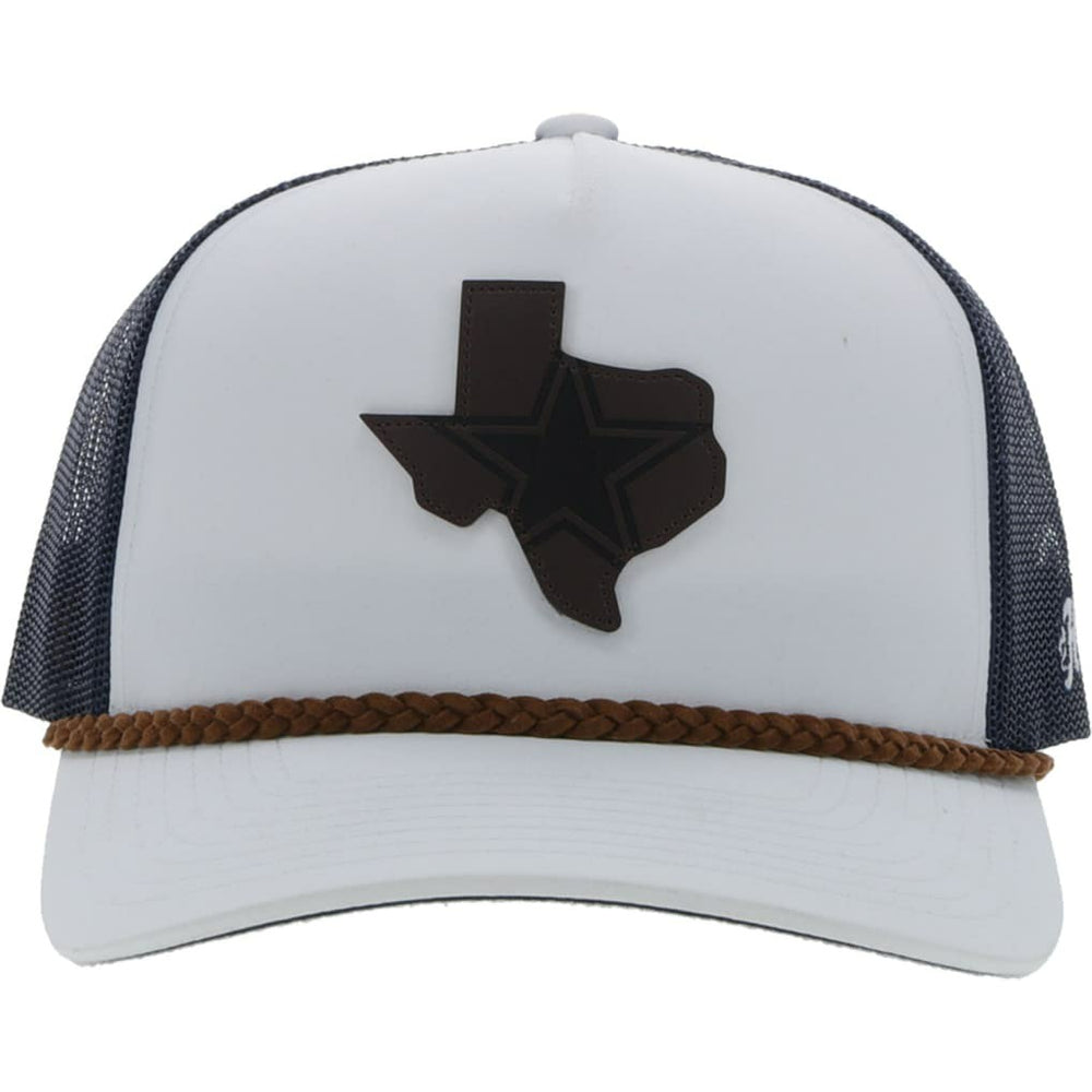 Dallas Cowboys HOOey State Patch Trucker Snapback Hat - White/Navy - NFL