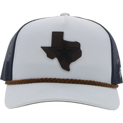 Dallas Cowboys HOOey State Patch Trucker Snapback Hat - White/Navy - NFL