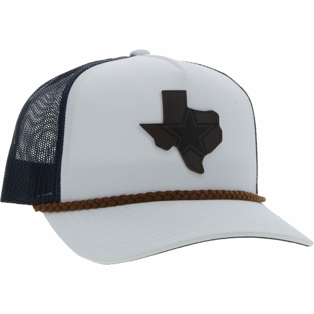 Dallas Cowboys HOOey State Patch Trucker Snapback Hat - White/Navy - NFL