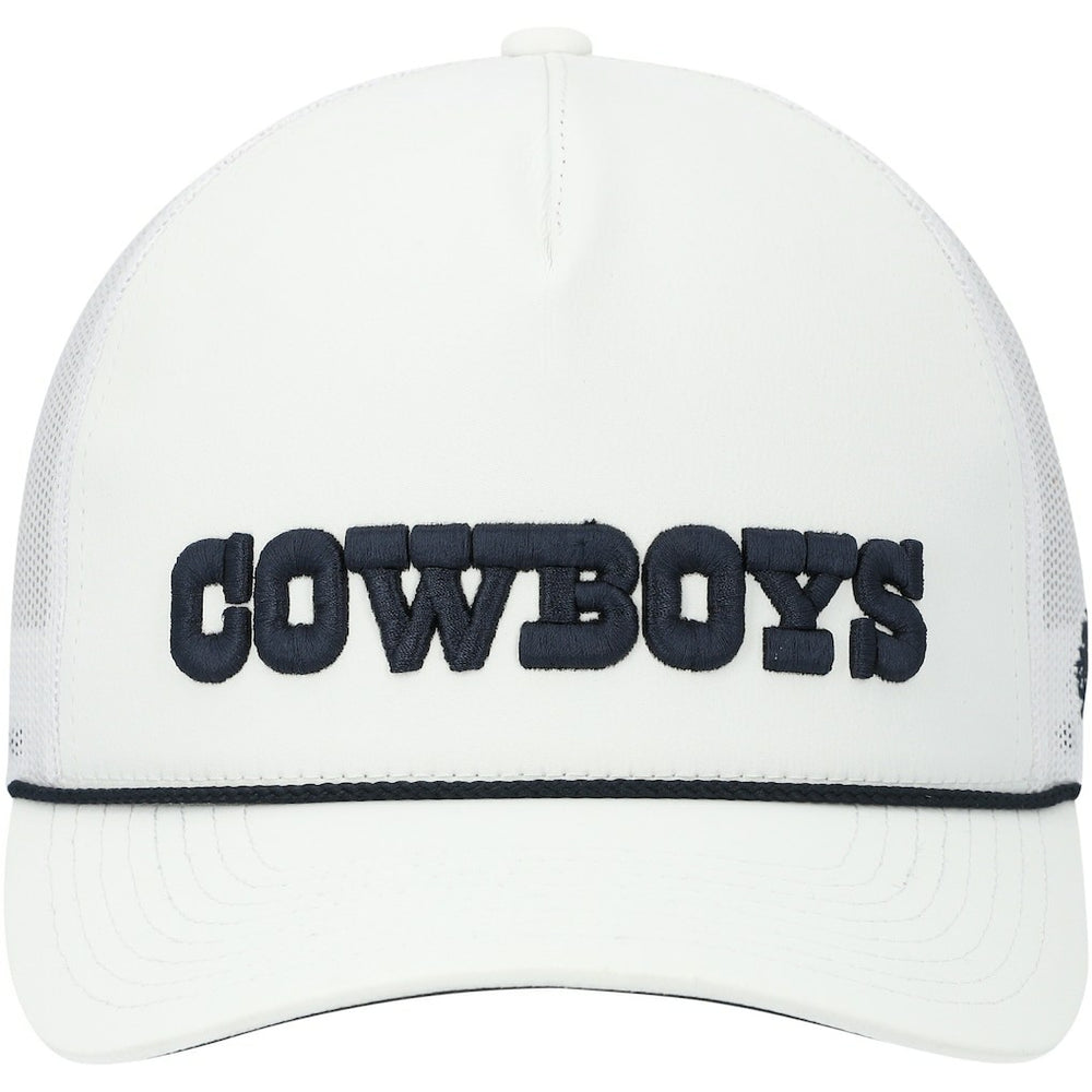 Dallas Cowboys HOOey Wordmark Rope Trucker Snapback Hat - White - NFL