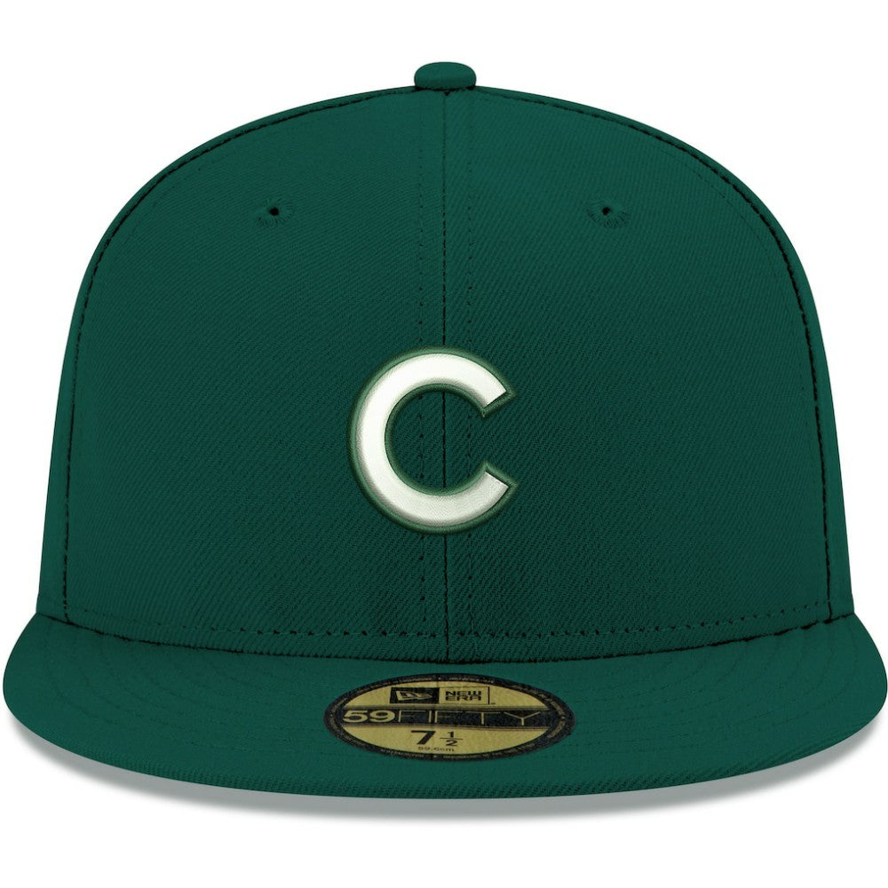 Chicago Cubs New Era White Logo 59FIFTY Fitted Hat Online
