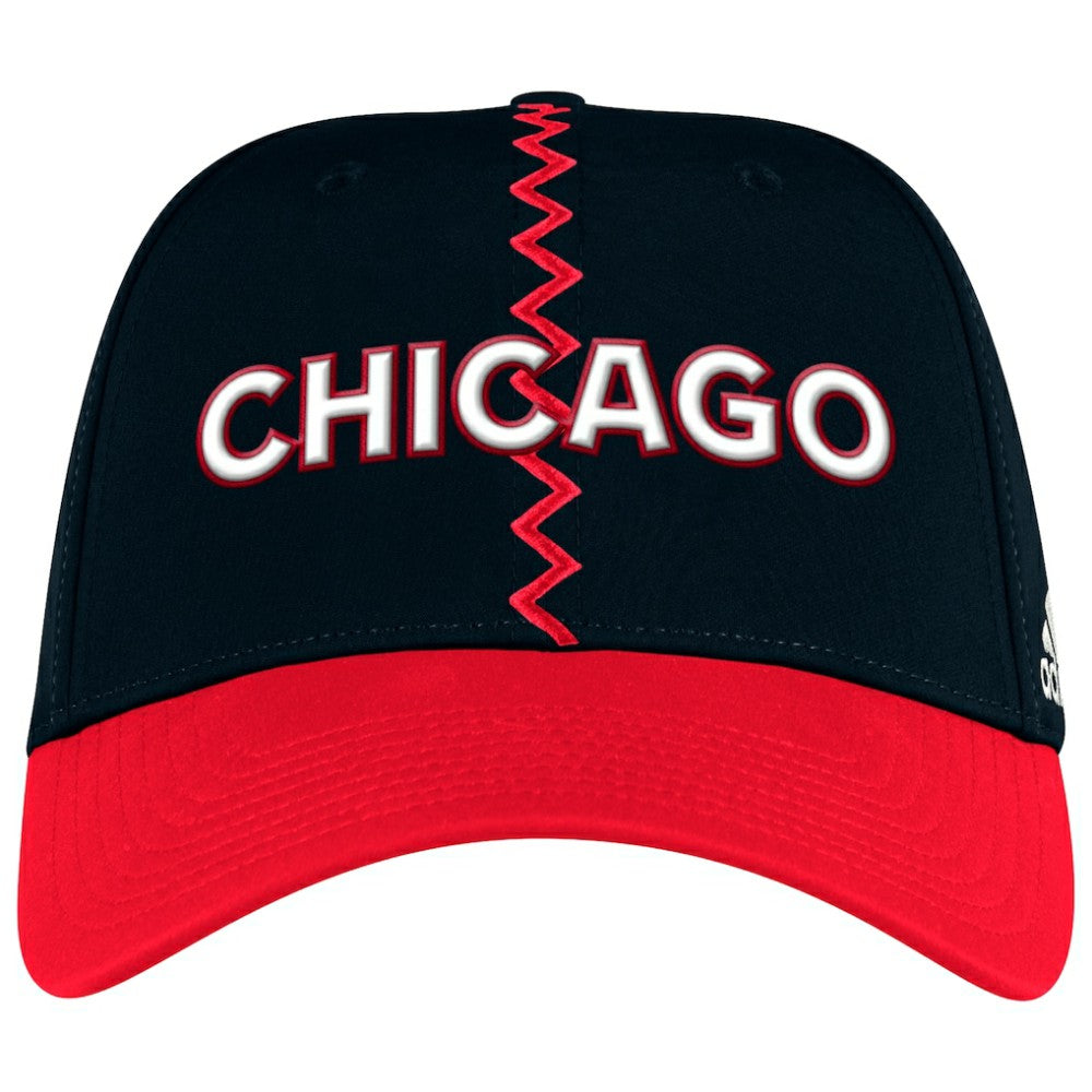 Chicago Blackhawks adidas Reverse Retro 2.0 Flex Hat - Black | Adidas Clearance