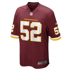 Jamin Davis Washington Football Team Game Jersey - Burgundy - Nike