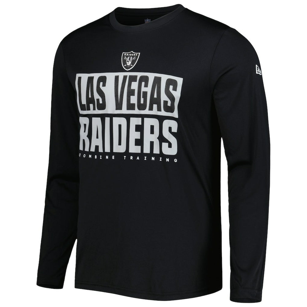 Las Vegas Raiders New Era Combine Authentic Offsides Long Sleeve T-Shirt - Black - NFL