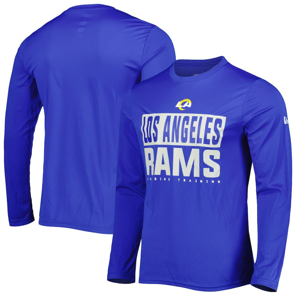 Los Angeles Rams New Era Combine Authentic Offsides Long Sleeve T-Shirt - Royal - NFL