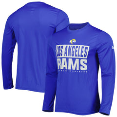 Los Angeles Rams New Era Combine Authentic Offsides Long Sleeve T-Shirt - Royal - NFL