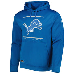 Detroit Lions New Era Combine Authentic Split Defense Pullover Hoodie - Blue - NFL