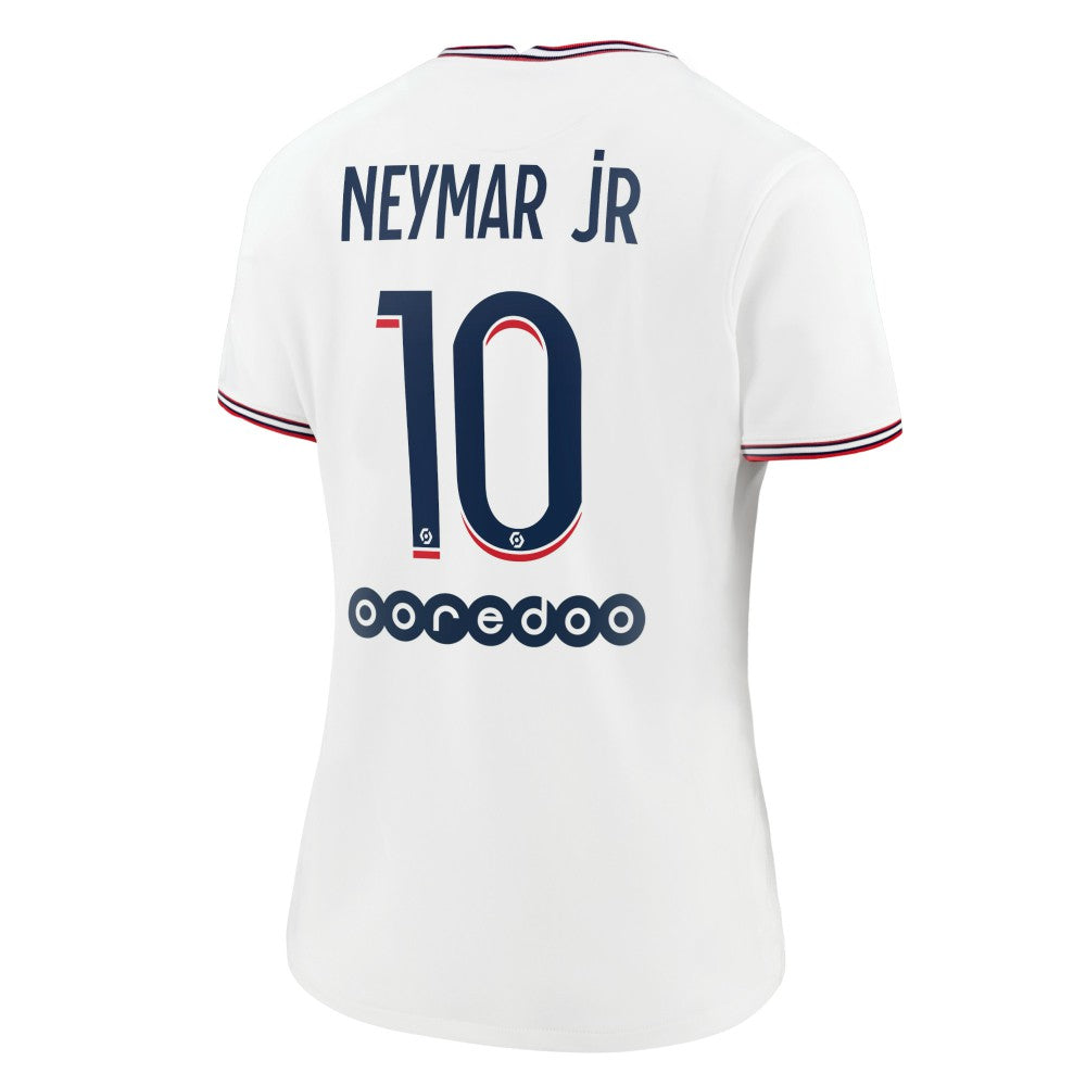 Jordan - Neymar Jr. Paris Saint-Germain Jordan Brand Women's 2021/22 Fourth Replica Jersey - White