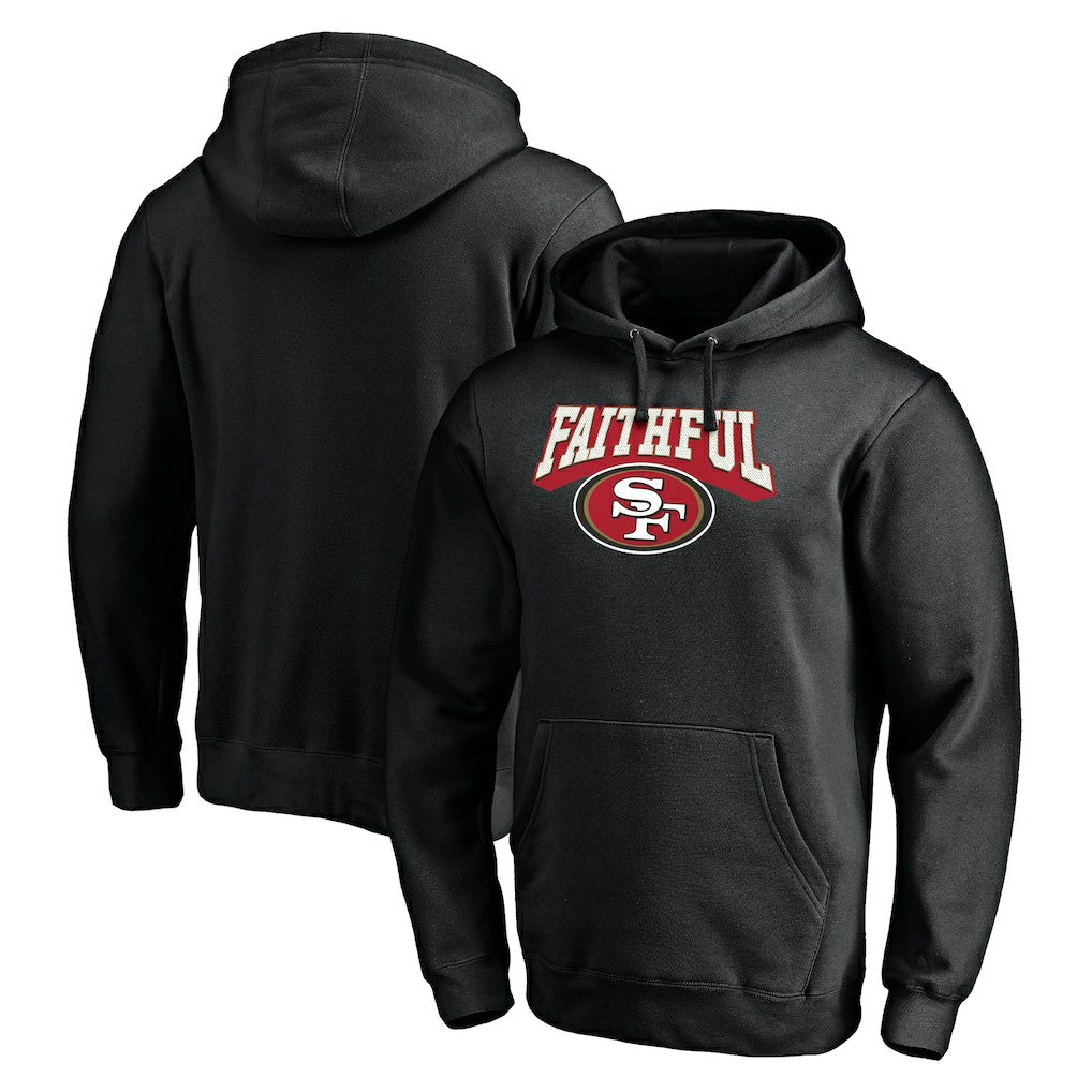 San Francisco 49ers Hometown Collection The Faithful Fitted Pullover Hoodie - Black - NFL