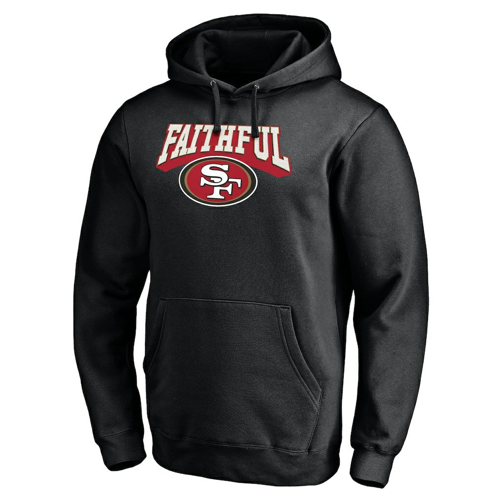 San Francisco 49ers Hometown Collection The Faithful Fitted Pullover Hoodie - Black - NFL