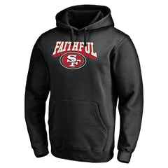 San Francisco 49ers Hometown Collection The Faithful Fitted Pullover Hoodie - Black - NFL
