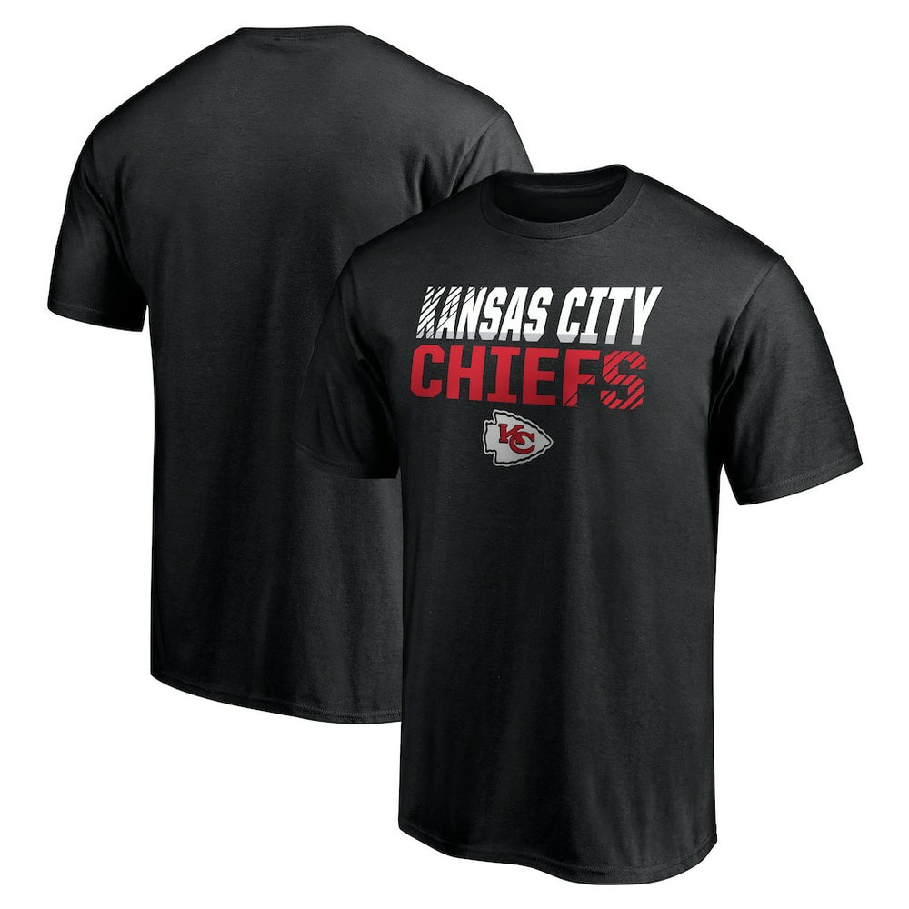 Kansas City Chiefs Logo Fade Out T-Shirt - Black - NFL