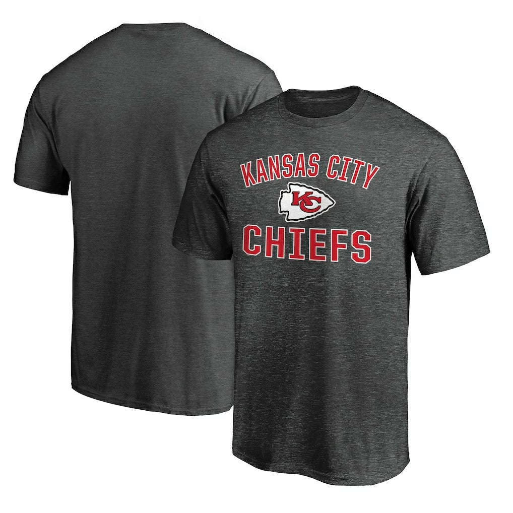 Kansas City Chiefs Victory Arch T-Shirt - Heather Charcoal - Fanatics