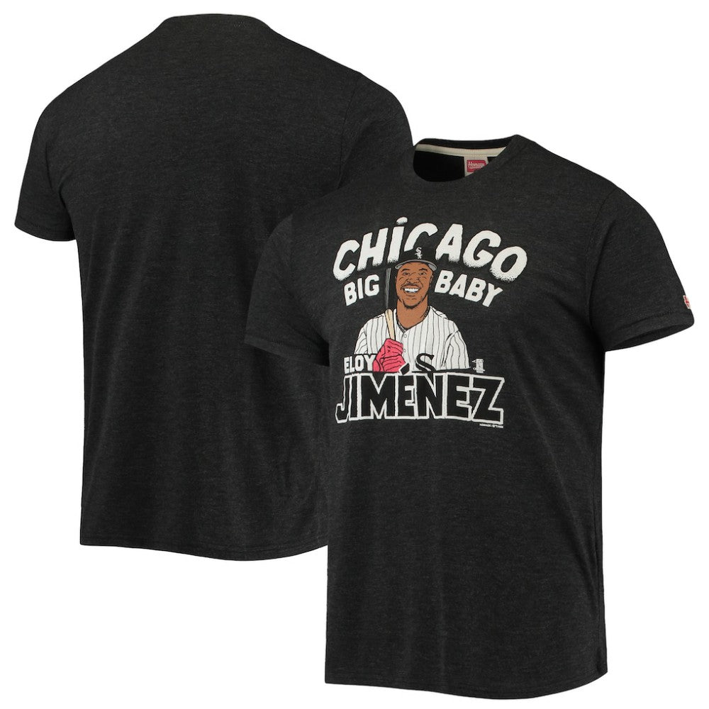 Eloy Jimenez Chicago White Sox Homage Caricature Tri-Blend T-Shirt Discount