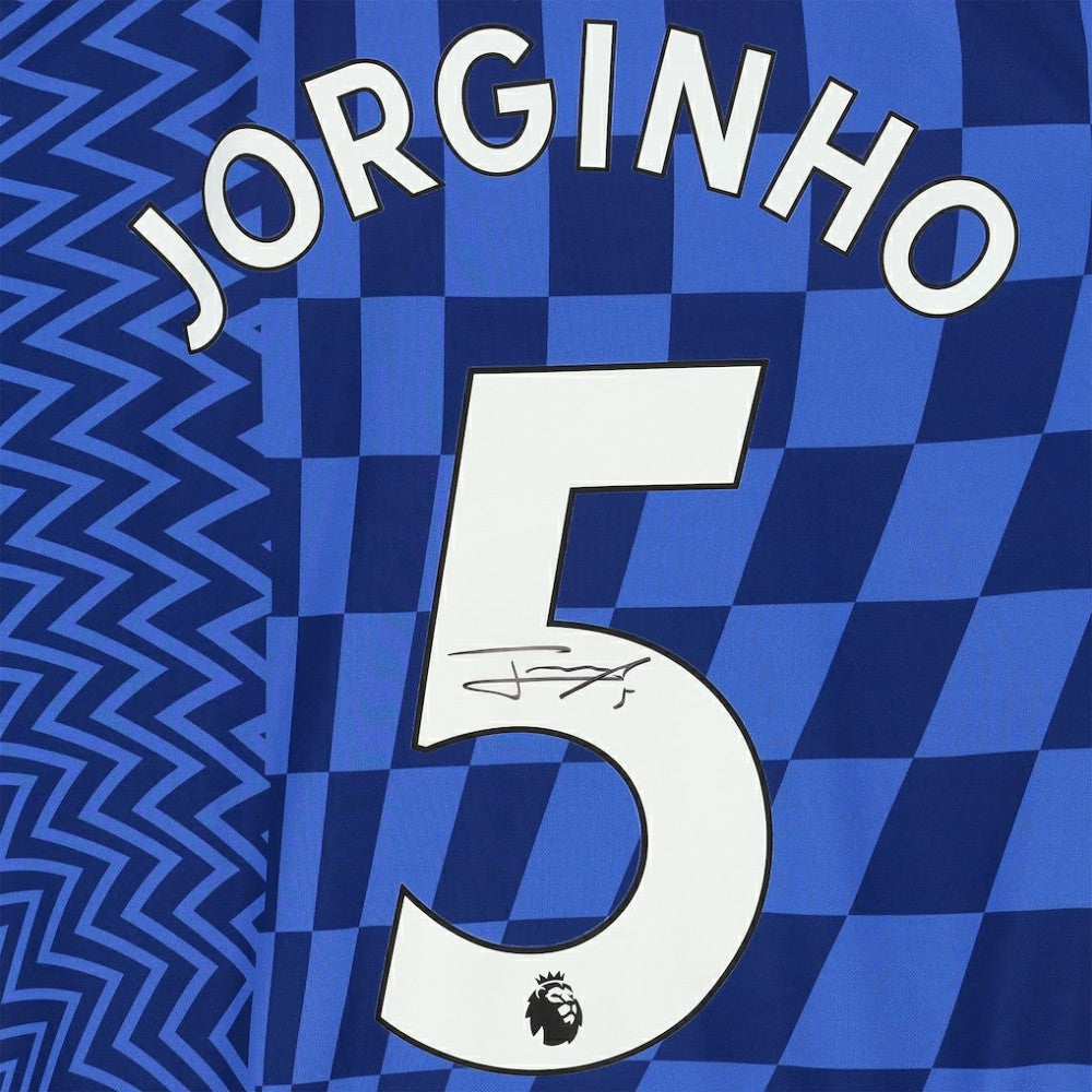 Fanatics - Jorginho Chelsea Autographed 2021-22 Home Jersey