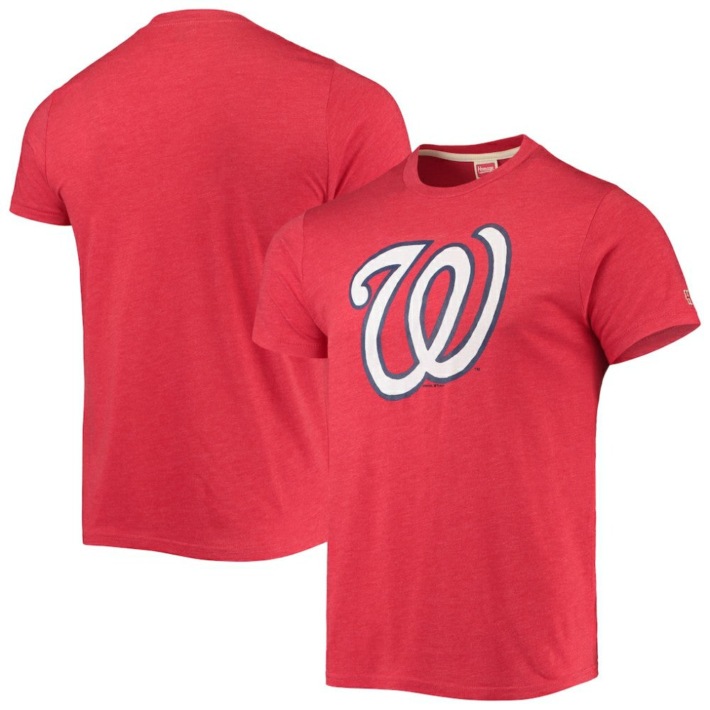 Washington Nationals Homage Hand Drawn Logo Tri-Blend T-Shirt Near Me