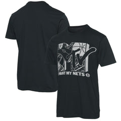 Brooklyn Nets Junk Food NBA x MTV I Want My T-Shirt Black