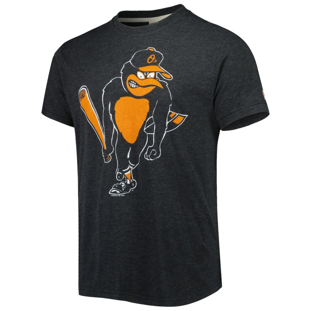 Baltimore Orioles Homage Hand-Drawn Logo Tri-Blend T-Shirt Near Me
