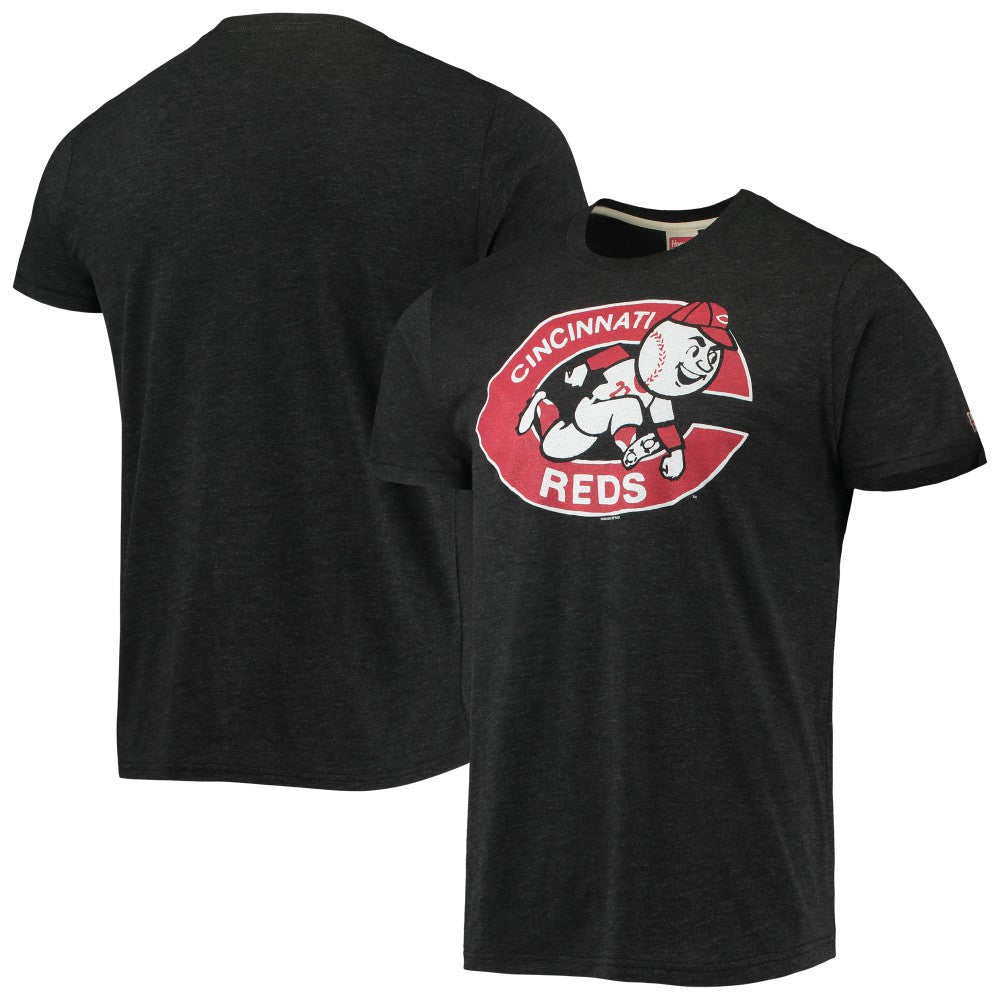 Cincinnati Reds Homage Hand-Drawn Logo Tri-Blend T-Shirt Outlet
