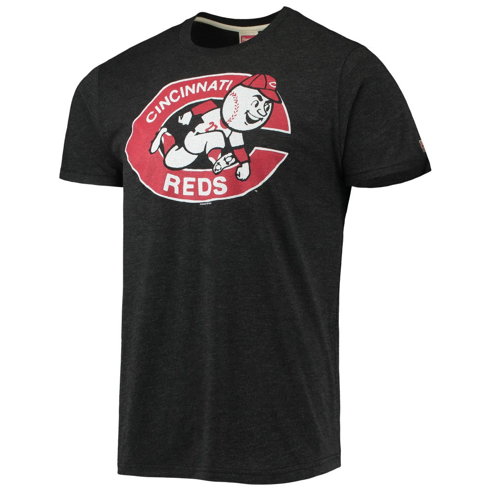 Cincinnati Reds Homage Hand-Drawn Logo Tri-Blend T-Shirt Outlet