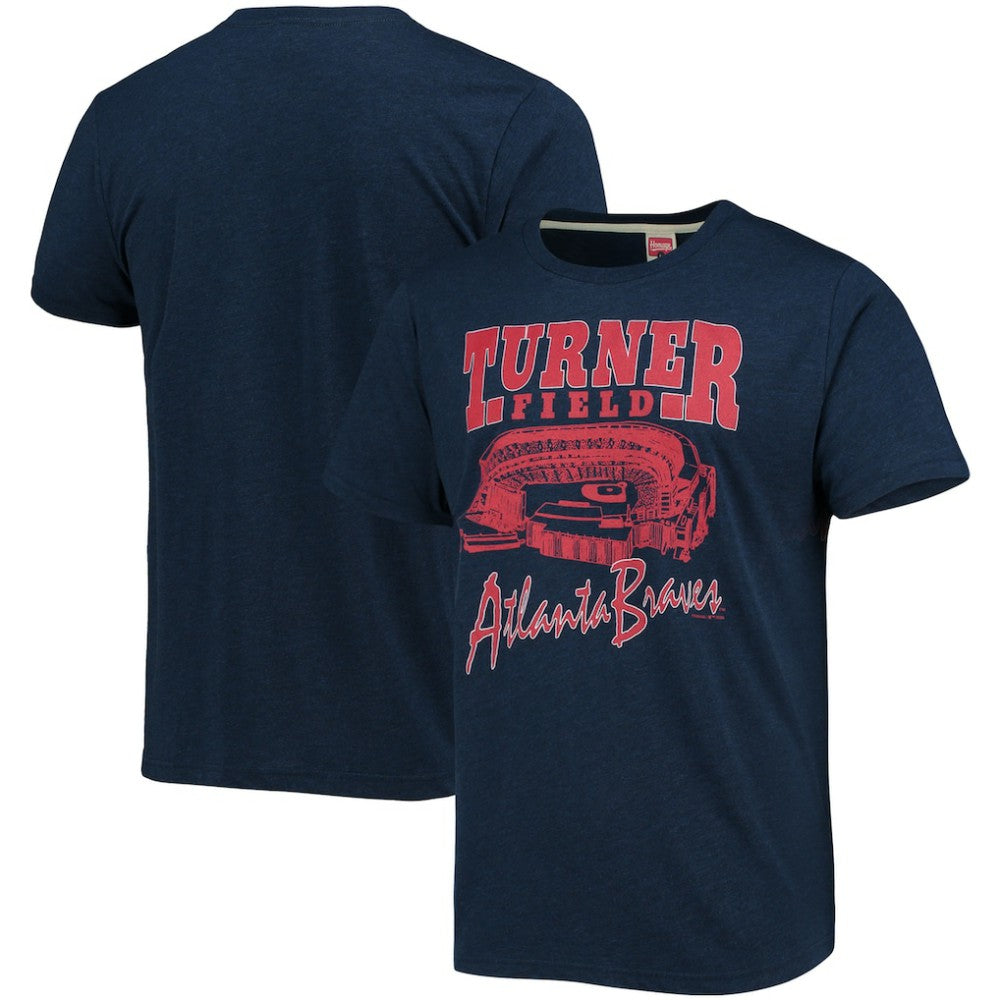 Atlanta Braves Homage Stadium Tri-Blend T-Shirt Outlet