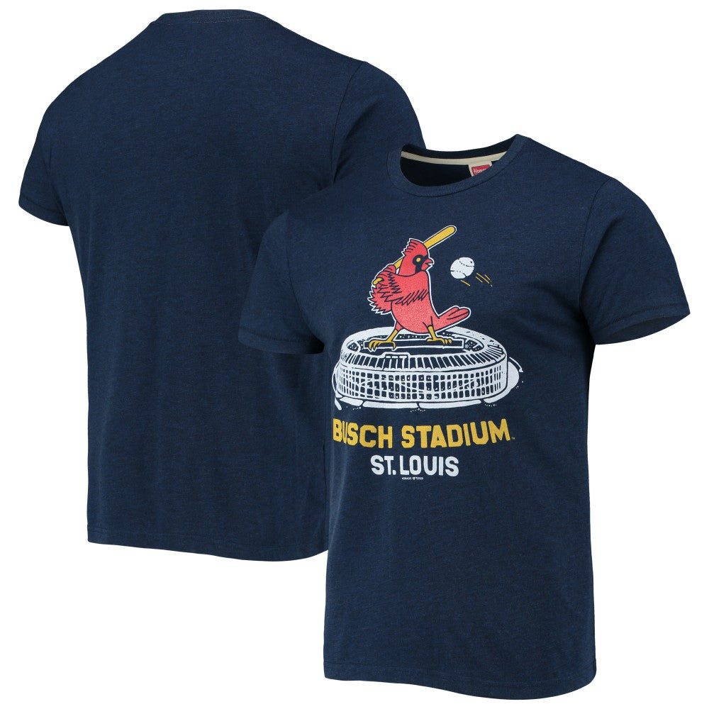 St. Louis Cardinals Homage Busch Stadium Tri-Blend T-Shirt for sale