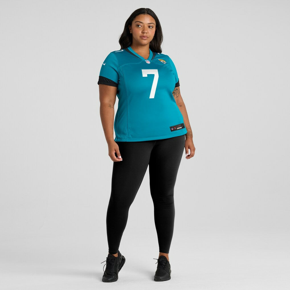Byron Leftwich Jacksonville Jaguars Women's Retired Player Game Jersey - Teal - Nike