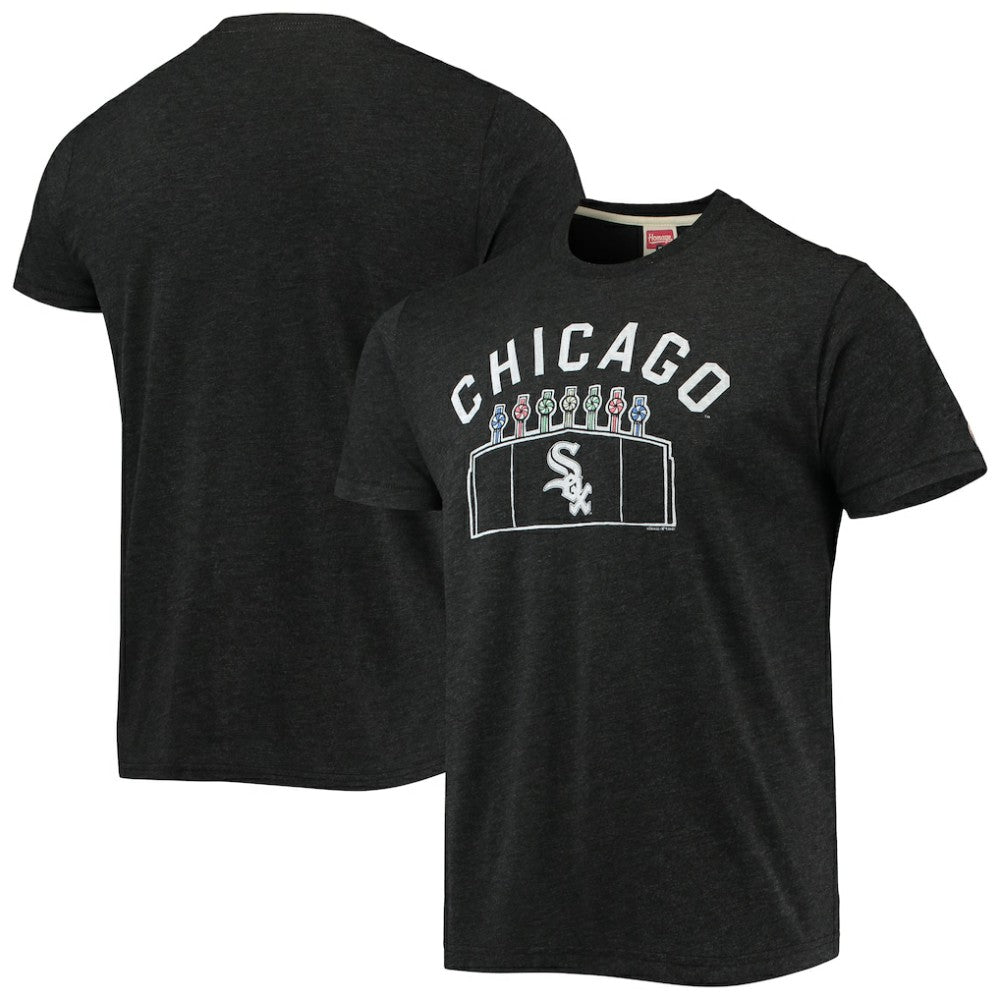 Chicago White Sox Homage Team Hyper Local Tri-Blend T-Shirt Online