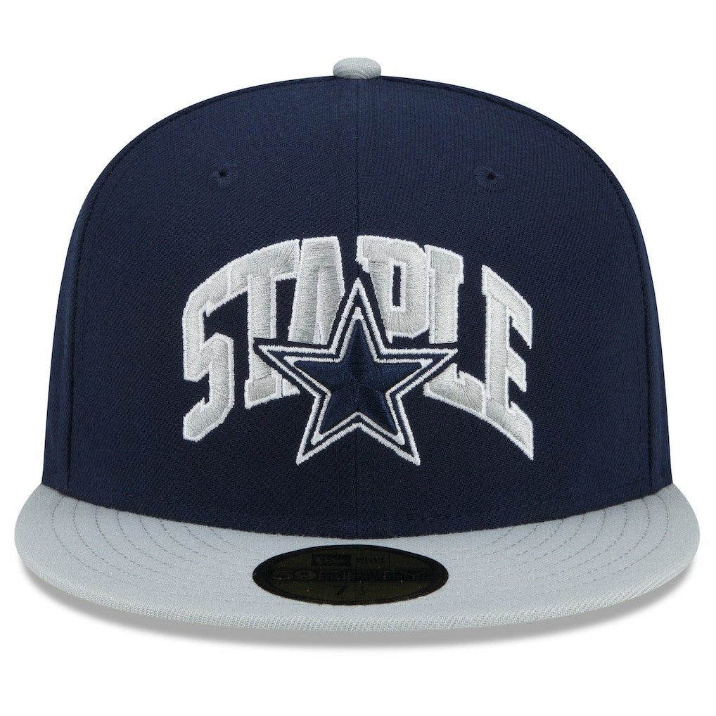 Dallas Cowboys New Era NFL x Staple Collection 59FIFTY Fitted Hat - Navy/Gray - NFL