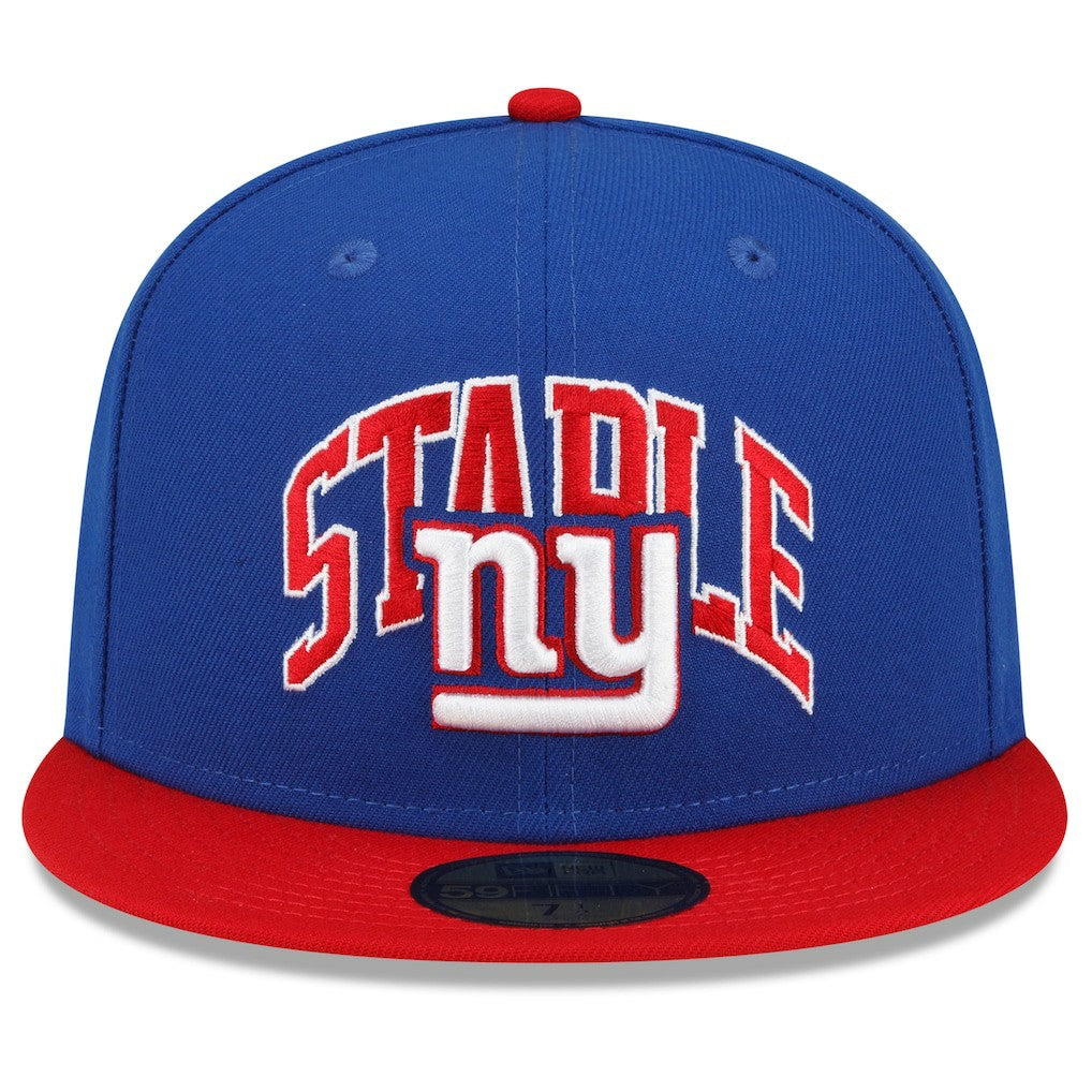 New York Giants New Era NFL x Staple Collection 59FIFTY Fitted Hat - Royal/Red - NFL