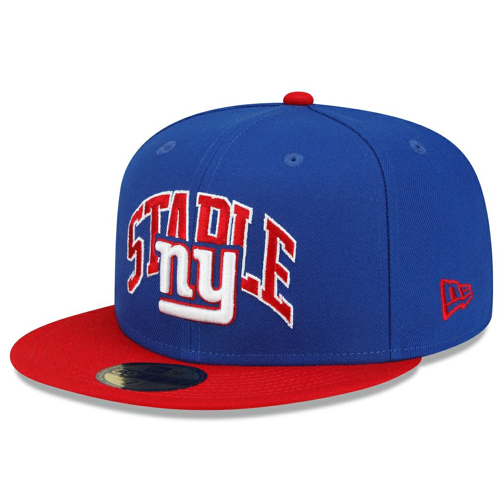 New York Giants New Era NFL x Staple Collection 59FIFTY Fitted Hat - Royal/Red - NFL