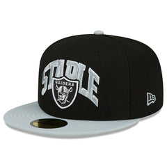 Las Vegas Raiders New Era NFL x Staple Collection 59FIFTY Fitted Hat - Black/Gray - NFL