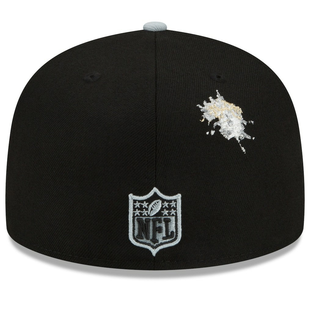 Las Vegas Raiders New Era NFL x Staple Collection 59FIFTY Fitted Hat - Black/Gray - NFL