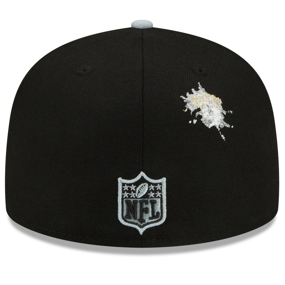Las Vegas Raiders New Era NFL x Staple Collection 59FIFTY Fitted Hat - Black/Gray - NFL