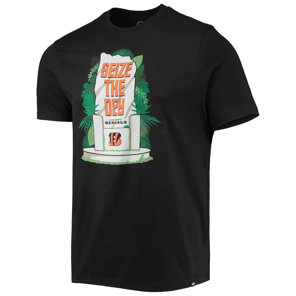 Cincinnati Bengals '47 Logo Super Rival T-Shirt - Black - 47 brand