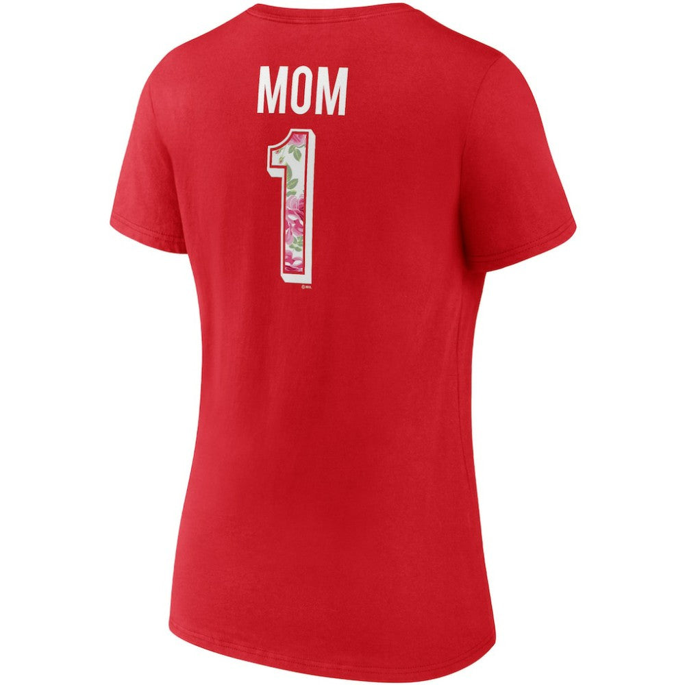Washington Capitals Fanatics Women's Team Mother's Day V-Neck T-Shirt - Red | Fanatics on sale