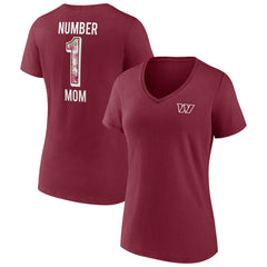 Washington Commanders Women's Team Mother's Day V-Neck T-Shirt - Burgundy - Fanatics