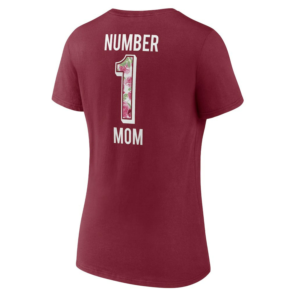 Washington Commanders Women's Team Mother's Day V-Neck T-Shirt - Burgundy - Fanatics